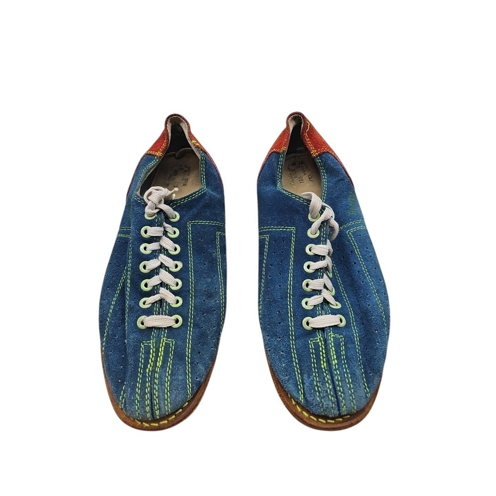 BSI Women's Classic Bowling Shoes Rental Blue/Yellow/Red SZ 9.5 RCL On Hee